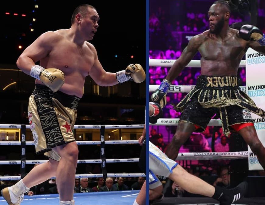 Zhilei Zhang vs Deontay Wilder Small