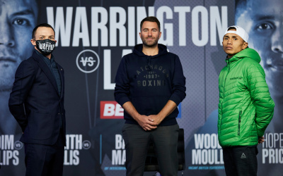 osh Warrington and Mauricio Lara preview super-featherweight clash on Saturday night, Matchroom Boxing, Eddie Hearn, Warrington vs Lara, Reece Mould, Leigh Wood, Boxrec, Leeds