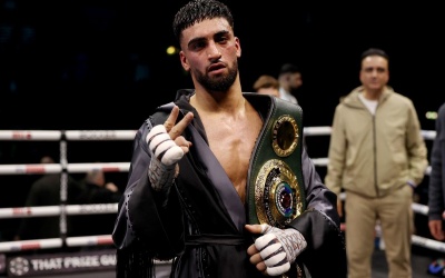 Adam Azim could fight for world title next on BBC boxrec fight time date tv channel manager boxxer ben shalom
