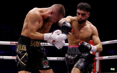 Adam Azim crowned IBO World super-lightweight champion sergey lipinets boxrec wiki fight highlights low blow points boxxer dalton smith next pro amateur record boxer boxing slough shane mcguigan