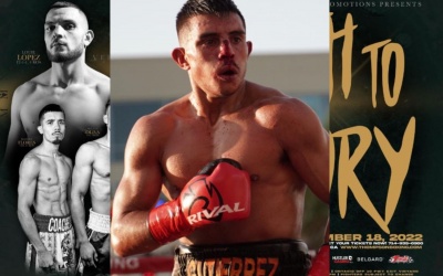 Undefeated welterweight prospect Adrian Gutierrez ready to step up against "ring warrior" Louie Lopez boxrec fight time date tv channel tickets oddschecker betting odds how to watch youtube channel