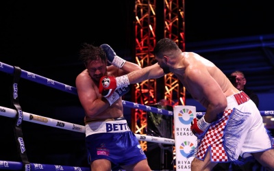 Dave Allen vs Filip Hrgovic proves to be a complete mismatch watch full fight highlights british title eddie hearn doncaster wiki boxrec