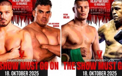 Heavyweight Albon Pervizaj headlines in Hamburg on October 18 petar milas fides sports promotions sarah bormann yuko kuroki boxrec results