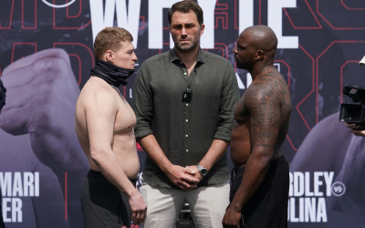 PHOTOS: Alexander Povetkin vs Dillian Whyte 2- Weigh-in results