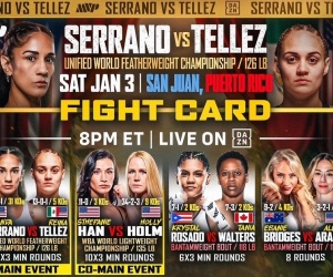 Amanda Serrano vs Reina Tellez fight details - Running order, ringwalk times TV channel betting odds prediction boxrec wiki dazn mvp youtube how to watch