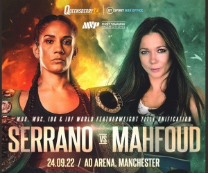 Amanda Serrano vs Sarah Mahfoud added to Joyce-Parker bill boxrec oddschecker female katie taylor