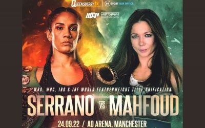 Amanda Serrano vs Sarah Mahfoud added to Joyce-Parker bill boxrec oddschecker female katie taylor