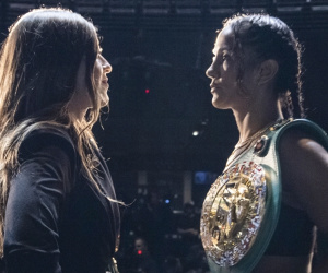 WBC featherweight champion Amanda Serrano (40-1-1, 30KOs), 32 from Puerto Rico, will defend her title against the WBC super-bantamweight champion, Yamileth “Yeimi” Mercado boxrec oddschecker fight time date tv channel