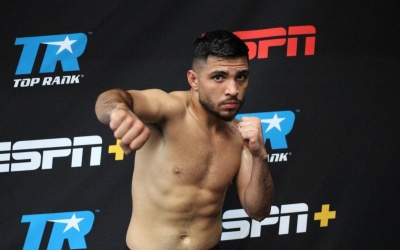 Top Rank boxers oddschecker how to watch boxrec fight time date tv channel espn undefeated super featherweight star Andres “Savage” Cortes aims to knock out Abraham Montoya in next fight