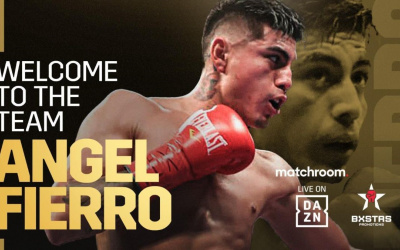 Rising Mexican talent Angel Fierro has signed a promotional deal with Matchroom Boxing boxrec amateur career pro record boxrec