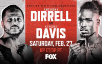 Anthony Dirrell vs Kyrone Davis WBC super-middleweight world title eliminator confirmed FOX PBC Fight Night live on Saturday, February 27 from Los Angeles billy joe saunders champion