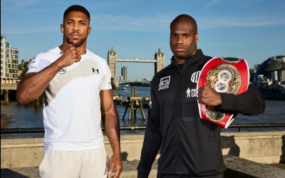 Anthony Joshua discusses upcoming fight with Daniel Dubois boxrec fight time date tv channel undercard week tower bridge oddschecker