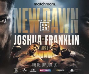 Anthony Joshua faces Jermain Franklin in first fight of new five-year partnership with DAZN boxrec date time tv channel undercard schedule who wins predictions preview oddschecker betting odds