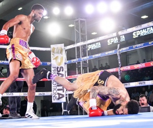 Ardreal Holmes Jr. retains USBA Super Welterweight belt in all-Michigan match with Marlon Harrington boxrec salita promotions results watch fight highlights
