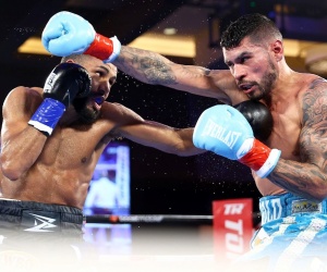 Rising star Arnold Barboza Jr. victorious in main event debut Defeats Zorrilla danielito boxrec highlights watch ko points boxrec next fight