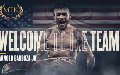 MTK Global sign undefeated super-lightweight sensation Arnold Barboza Jr Rick Mirigian CEO Bob Yalen next fight date tv channel time live stream links