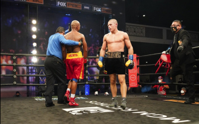 Welterweight prospect Eimantas Stanionis records emphatic ninth round stoppage over Janer Gonzalez on FS1 PBC