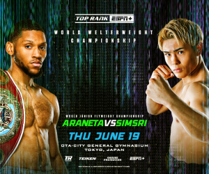 Brian Norman Jr vs Jin Sasaki WBO welterweight world title showdown headlines Tokyo bill