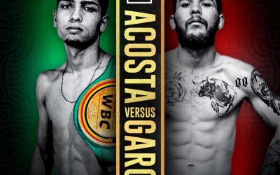 Mexican Bryan Acosta stopped mexico lee baxter Benito Sánchez García Cinco de Mayo holiday for the WBC Continental Americas super-featherweight title watch highlights full fight REBEL Entertainment Complex in Toronto Canada