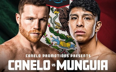 Canelo Álvarez vs Jaime Munguía full undercard revealed boxrec fight time date tv channel three world title fights Mario “El Azteca” Barrios predictions oddschecker Interim WBC Fabian “TNT” Maidana