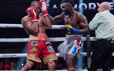 middleweight Carlos Adames Interim WBC Middleweight Title with a ninth-round stoppage of game former unified world champion Julian “J-Rock” Williams boxrec fight time date tv channel results reports watch youtube highlights full knockout ko boxrec