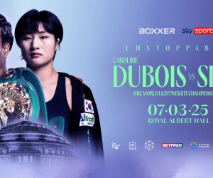 Who is Caroline Dubois next opponent? bo mi re shin conor slater manager seoul south korea boxrec wiki tapology watch full fight highlights oddschecker predictions