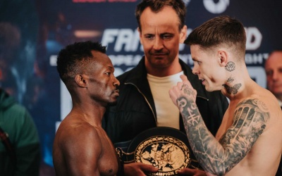 Thomas Essomba vs Charlie Edwards weigh-in results, runniing order, ringwalks, quotes, betting odds how to watch channel 5 wasserman boxing undercard live stream youtube results reports sunny manager trainer joe gallagher