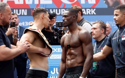Chris Billam-Smith vs Richard Riakporhe weigh-in results and fight schedule running order and ringwalks sky sports action start 