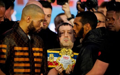 Chris Eubank Jr vs Conor Benn final press conference quotes boxrec UK in Spain eggs clomifene how many drug tests did he fail ukad ban suspension bbbofc british board