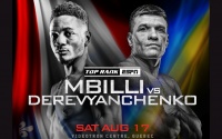 Christian Mbilli vs Sergiy Derevyanchenko clash in super-middleweight summer showdown boxrec fight time canelo interim wbc world title predicitons oddschecker august 17 tickets