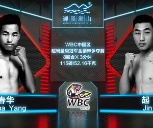 Chunhua Yang and Jin Qi ready to do battle for the WBC China super-flyweight championship monday night how to watch betting odds oddschecker