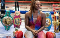 Claressa Shields previews Savannah Marshall clash during media workout - believes her amateur loss makes for a great storyline boxrec wiki interview facts olympics female boxers best