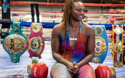 Claressa Shields previews Savannah Marshall clash during media workout - believes her amateur loss makes for a great storyline boxrec wiki interview facts olympics female boxers best