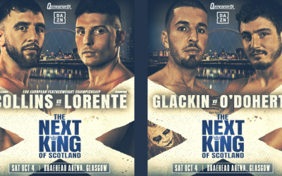 The Next King of Scotland boxrc european title featherweightNathaniel Collins vs Cristobal Lorente headlines Glasgow show willy hutchinson european title dazn tickets show willy hutchinson boxrec