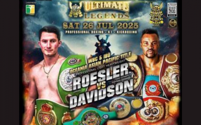 Jordan Roesler vs King Davidson for the vacant IBO Oceania-Orient light-heavyweight title boxrec wiki