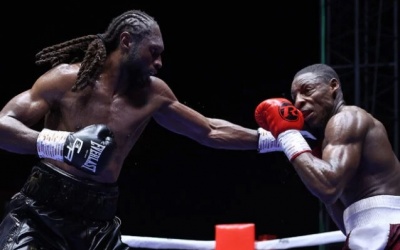 Craig Richards stops Dan Azeez in Ghana south london boxrec wiki bivol world title fight watch ko knockout highlights results leo atang babu yusuf