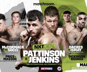 Cyrus Pattinson vs Chris Jenkins headlines NXTGEN card in Newcastle matchroom stagefront tickets how to watch buy price cost dazn eddie hearn boxrec predictions oddschecker betting odds latest bets