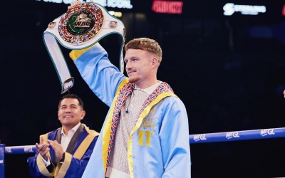 Dalton 'Thunder' Smith receives the WBC Ricky Hatton Legacy belt for his fighting spirit boxrec wiki