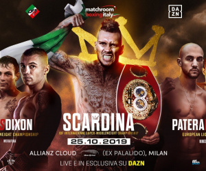 Daniele Scardina next fight date confirmed October 25 Italy