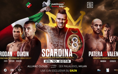 Daniele Scardina next fight date confirmed October 25 Italy