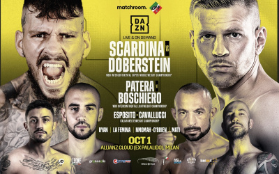 Daniele Scardina boxrec faces Juergen Doberstein for the WBO Intercontinental Super-Middleweight Title