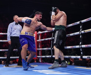 Dave Allen gave it his all against Arslanbek boxrec anthony joshua Makhmudov british title jamie moore nigel travers eddie hearn frank smith matchroom conisbrough amateur record career team gb