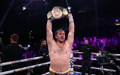 "The White Rhino" Dave Allen halts "The Romford Bull" Johnny Fisher in five watch full fight highlights eddie hearn boxrec youtube matchroom bosh copper box arena london essex what's next amateur record career boxing