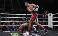 Mike Tyson renames David Benavídez the “Mexican Monster” after stopping Demetrius Andrade in six canelo alvarez boxrec watch full fight highlights jose jermall charlo who won stats father d