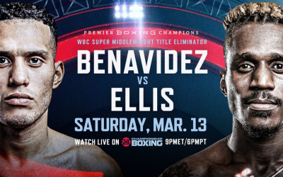 David Benavídez faces Ronald Ellis in WBC super-middleweight title eliminator on March 13 boxrec predictions preview who wins why venue live stream links details where to watch channel