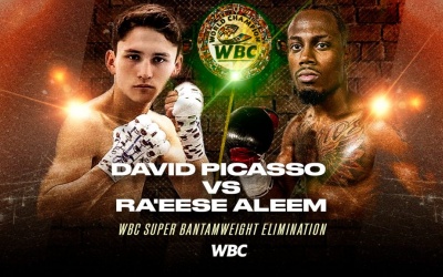 WBC Super Bantamweight elimination David Picasso vs Raeese Aleem goes to purse bids boxrec fight time date inoue fulton champion mandatory luis nery word rankings