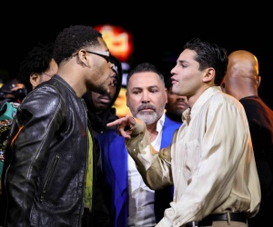 Legacy belts titles new york presser press conference quotes Ryan Garcia tells Devin Haney he no longer fights for money