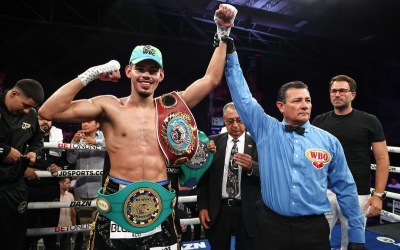 Undefeated super-middleweight star Diego Pacheco puts Manuel Gallegos away inside four rounds monterry boxrec fight time date tv channel undercard results reports wbc usa title wbo international jack cullen highlights