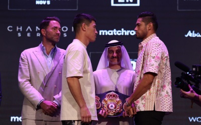 Dmitry Bivol vs Gilberto Zurdo Ramirez press conference quotes Dmitry Bivol praises his camp in three locations while Gilberto Zurdo Ramirez believes he'll become a two-weight world champ
