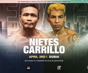 Four-weight ruler Donnie Nietes faces Pablo Carrillo for WBO International super-flyweight title predictions boxrec who wins what time start tv channel undercard legacy oddschecker betting bets odds